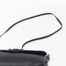 Chloe Lily Shoulder Bag Leather 2way Black Gold Auth BA8216-8