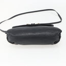 Chloe Lily Shoulder Bag Leather 2way Black Gold Auth BA8216-5