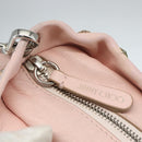 Jimmy Choo Studs Hand Bag Leather 2way Pink Auth BA8217-11