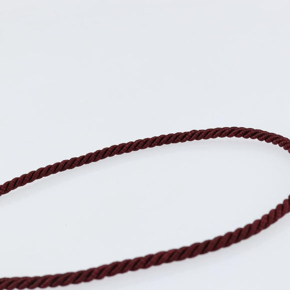 BALLY Shoulder Bag Velor Red Auth BA8218