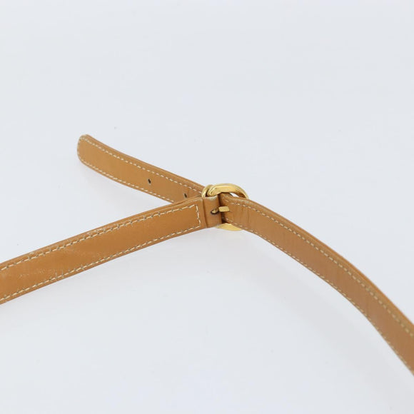 GUCCI Shoulder Bag Canvas Leather Beige Gold 007 23 0125 Auth BA8219