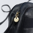 Salvatore Ferragamo Vala Shoulder Bag Leather Navy Gold Auth BA8220-15