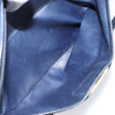 Salvatore Ferragamo Vala Shoulder Bag Leather Navy Gold Auth BA8220-21