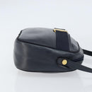 Salvatore Ferragamo Vala Shoulder Bag Leather Navy Gold Auth BA8220-4