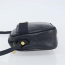 Salvatore Ferragamo Vala Shoulder Bag Leather Navy Gold Auth BA8220-5