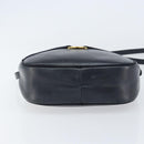 Salvatore Ferragamo Vala Shoulder Bag Leather Navy Gold Auth BA8220-9