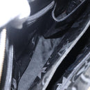 Salvatore Ferragamo Gancini Tote Bag Enamel Black Gold Auth BA8222-22