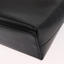 Salvatore Ferragamo Gancini Shoulder Bag Leather Black Silver Auth BA8223-11