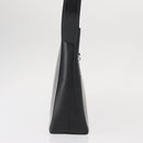 Salvatore Ferragamo Gancini Shoulder Bag Leather Black Silver Auth BA8223-5