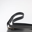 Salvatore Ferragamo Gancini Shoulder Bag Leather Black Silver Auth BA8223-8