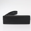 Salvatore Ferragamo Gancini Shoulder Bag Leather Black Silver Auth BA8223-9