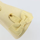 Salvatore Ferragamo Hand Bag Suede Yellow Gold Auth BA8224-10