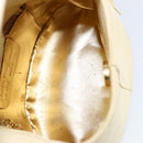 Salvatore Ferragamo Hand Bag Suede Yellow Gold Auth BA8224-11