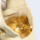 Salvatore Ferragamo Hand Bag Suede Yellow Gold Auth BA8224-17