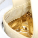 Salvatore Ferragamo Hand Bag Suede Yellow Gold Auth BA8224-18