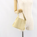 Salvatore Ferragamo Hand Bag Suede Yellow Gold Auth BA8224-21