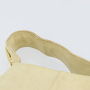 Salvatore Ferragamo Hand Bag Suede Yellow Gold Auth BA8224-8