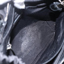 Salvatore Ferragamo Hand Bag Nylon Enamel 2way Black Auth BA8225-11