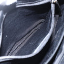 Salvatore Ferragamo Hand Bag Nylon Enamel 2way Black Auth BA8225-24