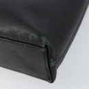 Salvatore Ferragamo Gancini Shoulder Bag Leather Black Gold Auth BA8226-9