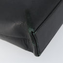 Salvatore Ferragamo Gancini Shoulder Bag Leather Black Gold Auth BA8226-14