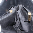 Salvatore Ferragamo Gancini Shoulder Bag Leather Black Gold Auth BA8226-18