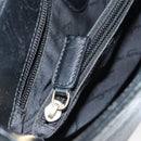 Salvatore Ferragamo Gancini Shoulder Bag Leather Black Gold Auth BA8226-21