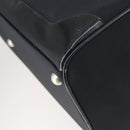 Salvatore Ferragamo Boston Bag Nylon Black Silver Auth BA8227-14