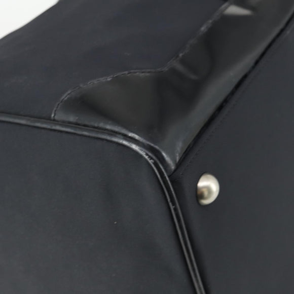 Salvatore Ferragamo Boston Bag Nylon Black Silver Auth BA8227