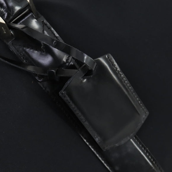 Salvatore Ferragamo Boston Bag Nylon Black Silver Auth BA8227