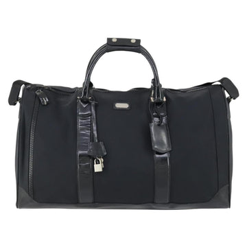 Salvatore Ferragamo Boston Bag Nylon Black Silver Auth BA8227 - 0