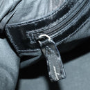 Salvatore Ferragamo Boston Bag Nylon Black Silver Auth BA8227-24