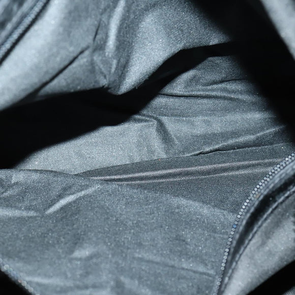 Salvatore Ferragamo Boston Bag Nylon Black Silver Auth BA8227