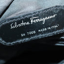 Salvatore Ferragamo Boston Bag Nylon Black Silver Auth BA8227-26