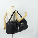 Salvatore Ferragamo Boston Bag Nylon Black Silver Auth BA8227-27