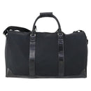 Salvatore Ferragamo Boston Bag Nylon Black Silver Auth BA8227-3