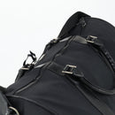 Salvatore Ferragamo Boston Bag Nylon Black Silver Auth BA8227-6