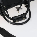 Salvatore Ferragamo Boston Bag Nylon Black Silver Auth BA8227-9