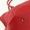 Salvatore Ferragamo Gancini Tote Bag Leather Red Auth BA8228-11