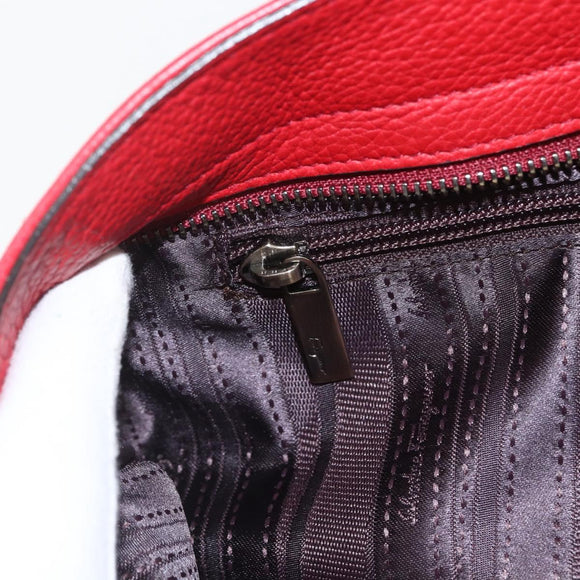 Salvatore Ferragamo Gancini Tote Bag Leather Red Auth BA8228