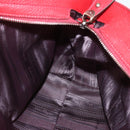 Salvatore Ferragamo Gancini Tote Bag Leather Red Auth BA8228-18