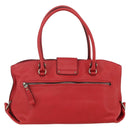 Salvatore Ferragamo Gancini Tote Bag Leather Red Auth BA8228-3