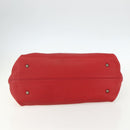 Salvatore Ferragamo Gancini Tote Bag Leather Red Auth BA8228-9