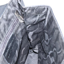 Salvatore Ferragamo Gancini Shoulder Bag Leather Black Silver Auth BA8229-18