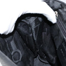 Salvatore Ferragamo Gancini Shoulder Bag Leather Black Silver Auth BA8229-19