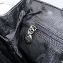 Salvatore Ferragamo Gancini Shoulder Bag Leather Black Silver Auth BA8229-20