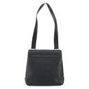 Salvatore Ferragamo Gancini Shoulder Bag Leather Black Silver Auth BA8229-3