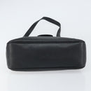 Salvatore Ferragamo Gancini Shoulder Bag Leather Black Silver Auth BA8229-9