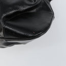 Salvatore Ferragamo Gancini Tote Bag Enamel Black Silver Auth BA8231-10