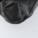 Salvatore Ferragamo Gancini Tote Bag Enamel Black Silver Auth BA8231-11